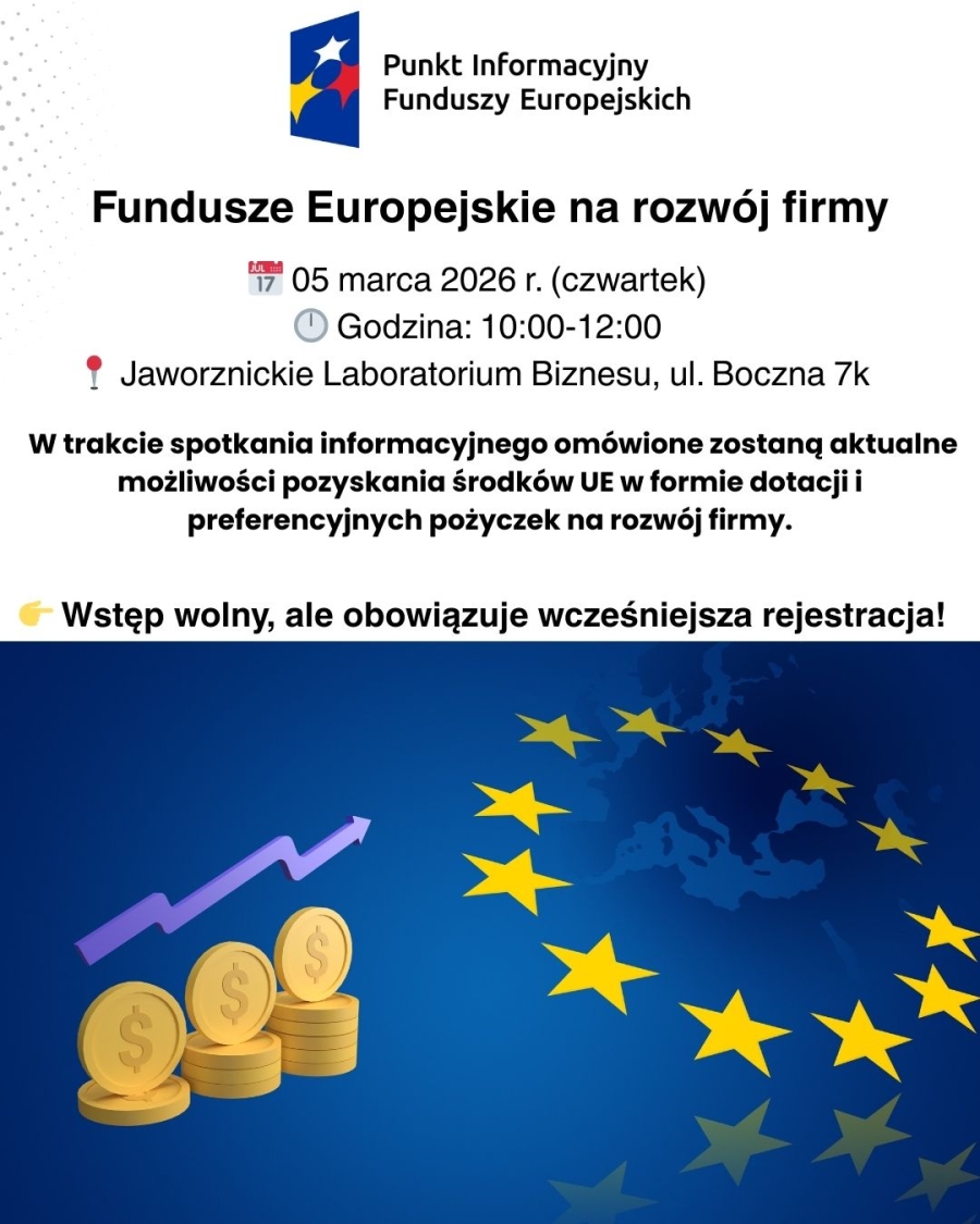 Fundusze Europejskie na rozwój firmy
